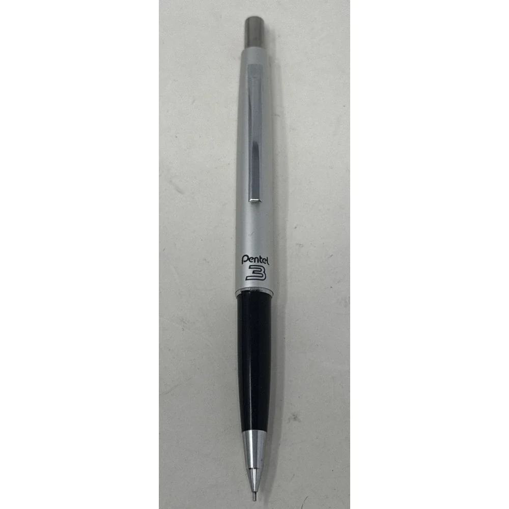 Vintage Pentel 3 Mechanical Pencil-0.3mm-Black and Silver-Made In Japan